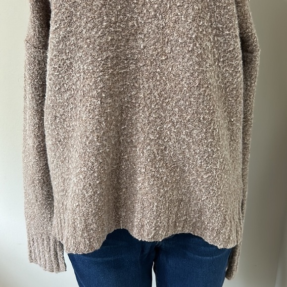 Anthropologie Moth Cut out Cold Shoulder Sweater Merino Wool Alpaca Blend Sz M - Picture 4 of 13